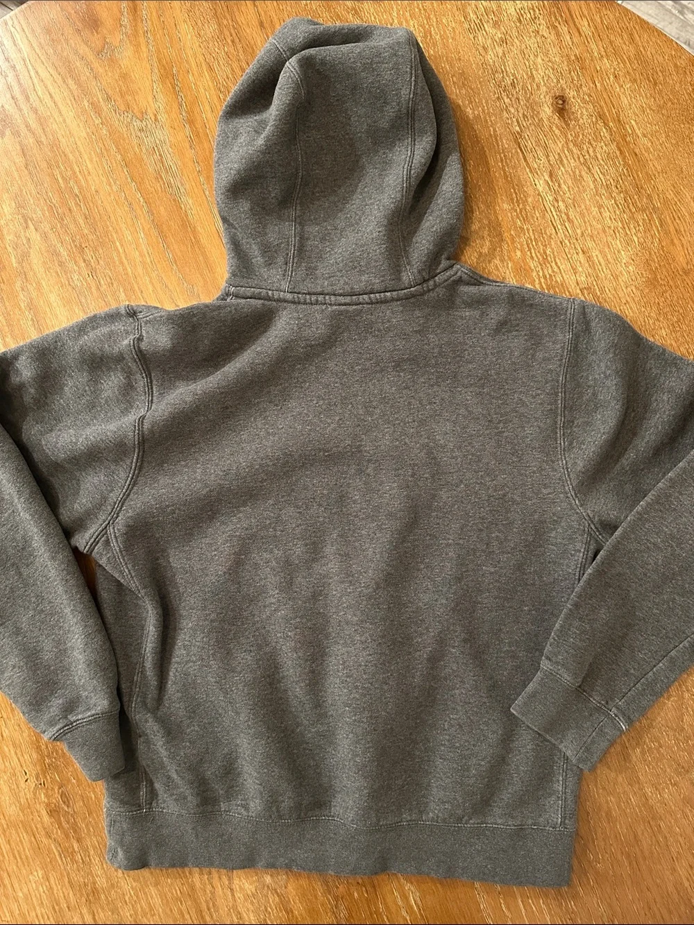 Nike Dark Gray Pullover Hoodie with White Logo